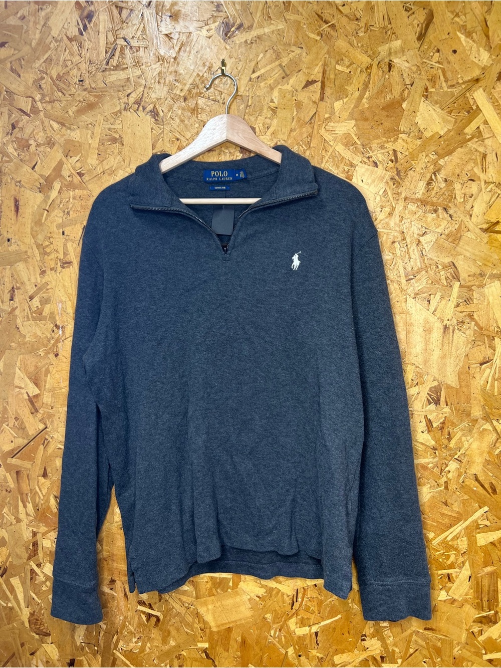 Polo by Ralph Lauren Dark Charcoal Quarter-Zip Pullover